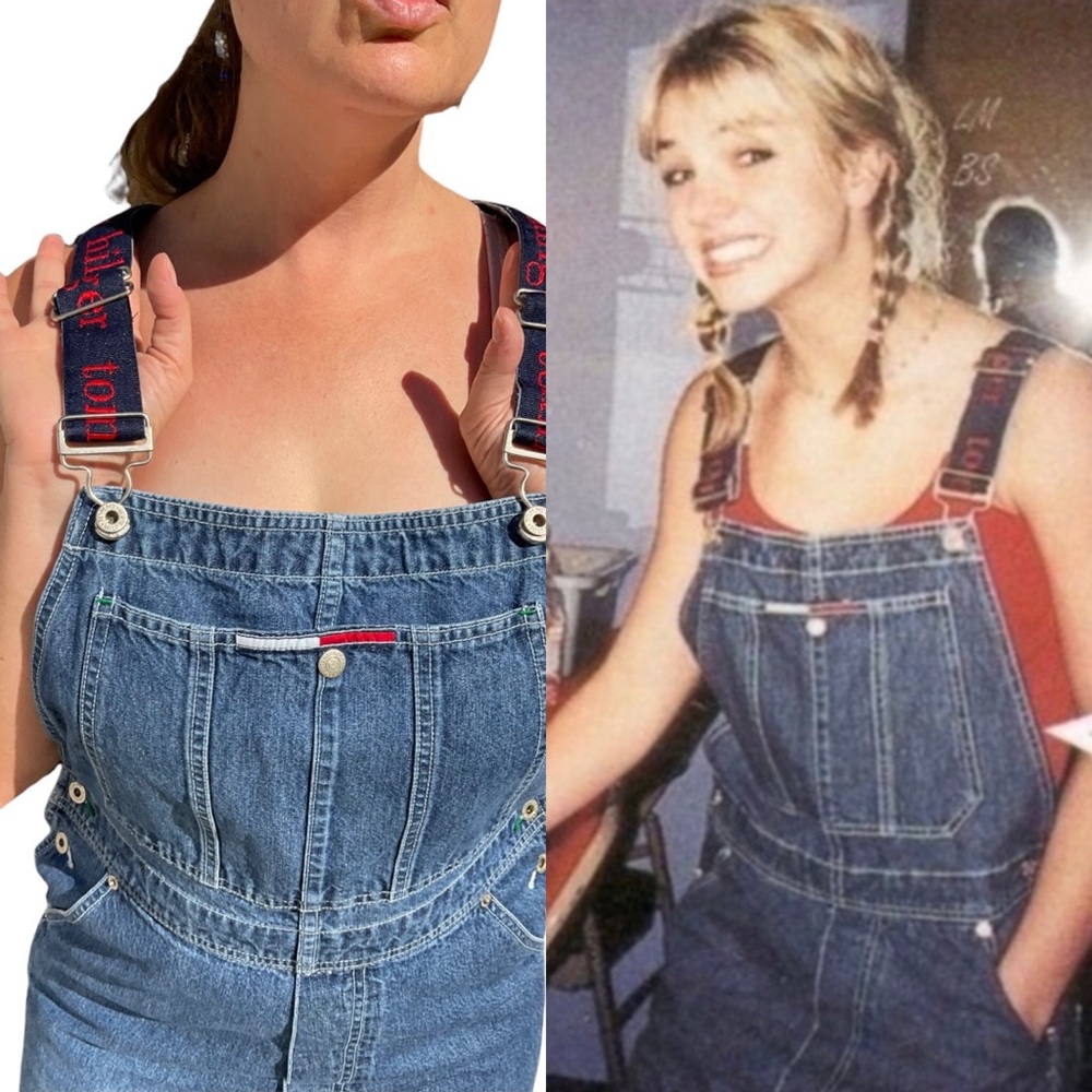 Sold on Depop for asking price! Vintage Y2K overalls - Picture 1 of 6